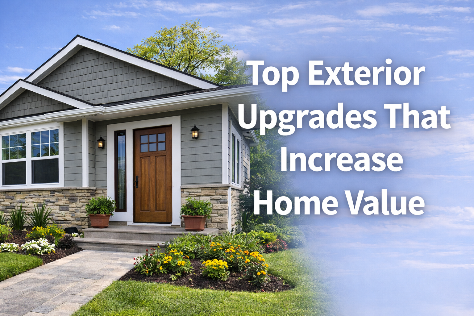 Exterior upgrades that increase home value